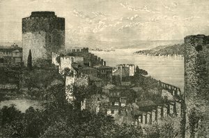 Näkymä Bosporinsalmelle: Euroopan linna, 1890. tekijältä Unbekannt