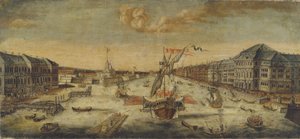 Näkymä Nevajoen rannoille, 1753 tekijältä Unbekannt