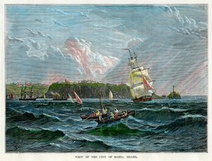 Näkymä Bahian kaupunkiin, Brasiliaan, vuonna 1880 tekijältä Unbekannt