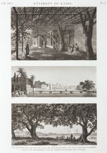 Näkymiä Kairoon, Egyptiin, n. 1798 tekijältä Unbekannt
