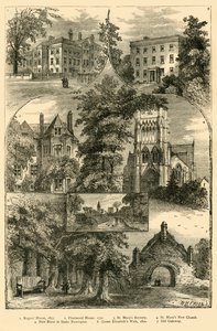Näkymät Stoke Newingtonissa, vuonna 1876. tekijältä Unbekannt
