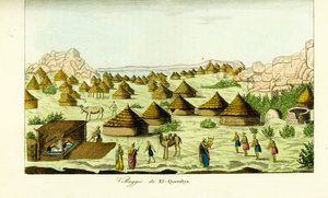El Querebyan kylä (El Querebyn) Sennarin Funjin kuningaskunnan alaisuudessa, Sudanissa tekijältä Unbekannt