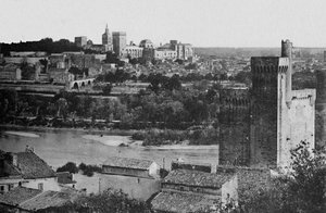 Villeneuve-Les-Avignon - Philippe-Le-Belin torni 1300-luvulta, Rhônen laakso. Palatsi tekijältä Unbekannt
