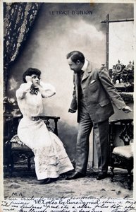 Vintage ranskalainen postikortti, c1900 tekijältä Unbekannt