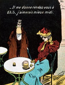 Vintage ranskalainen postikortti, c1900 tekijältä Unbekannt