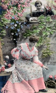 Vintage ranskalainen postikortti, c1900 tekijältä Unbekannt