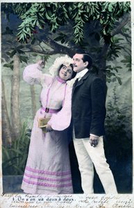 Vintage ranskalainen postikortti, c1900 tekijältä Unbekannt