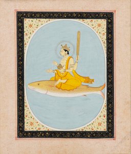 Vishnu kala-avatarina, Matsya, 1805-1815 tekijältä Unbekannt