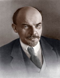 Vladimir Iljitš Uljanov Lenin, Venäjän bolshevikkivallankumouksellinen, v. 1917 tekijältä Unbekannt