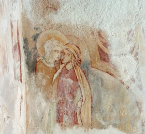 Seinämaalaus, Agricola Tower, Chesterin linna, Cheshire, c1220 tekijältä Unbekannt