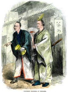 Vaeltelevat papit Yokohamassa, Japanissa, 1864 tekijältä Unbekannt