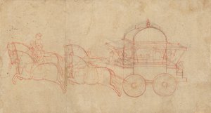 Sotavaunut, 1800-luvun puoliväli. tekijältä Unbekannt