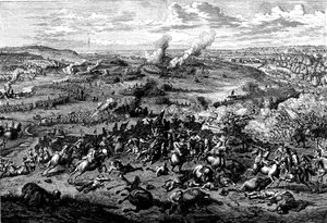 Espanjan peräkkäissota: Blenheimin taistelu, Baijeri, 3. elokuuta 1704 tekijältä Unbekannt