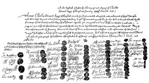 Kuningas Kaarlen teloitusmääräys, 1648, 1909 tekijältä Unbekannt