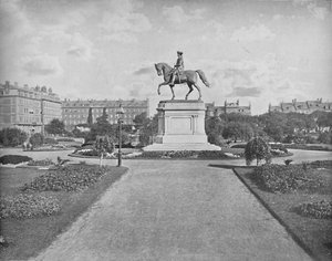 Washingtonin patsas, Public Garden, Boston, 1897. tekijältä Unbekannt