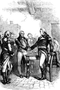 Washington jättää vanhoja tovereitaan, 1783 c1880 tekijältä Unbekannt