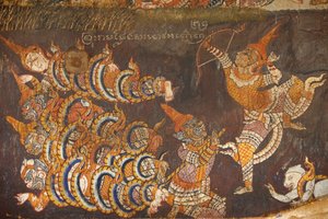 Wat Bo, Siem Reap Seinämaalaus Ramayanasta, Siem Reap, Kambodža tekijältä Unbekannt