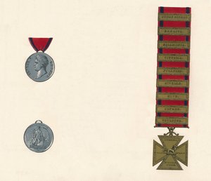 Waterloo & Military General Service -mitali 1793-1814, 1800-luku tekijältä Unbekannt