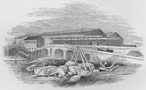 Waterloon rautatieasema, sellaisena kuin se näytti ensimmäisen kerran rakennettaessa, c1848, 1912 tekijältä Unbekannt