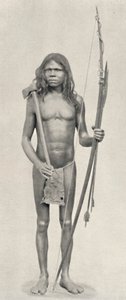 Wedda jousella, nuolilla ja kirvellä, 1926 tekijältä Unbekannt