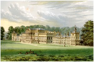 Wentworth Woodhouse, Yorkshire, Earl Fitzwilliamin koti, vuodelta 1880 tekijältä Unbekannt
