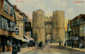 West Gate, Canterbury, 1800-luvun loppu - 1900-luvun alku. tekijältä Unbekannt