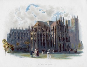 Westminster Abbey, Lontoo, 1800-luvun loppu tekijältä Unbekannt