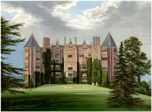 Westwood Park, Worcestershire, Lord Hamptonin koti, vuodelta 1880 tekijältä Unbekannt