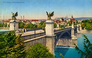 Wettsteinin silta, Basel, Sveitsi, vuodelta 1936 tekijältä Unbekannt