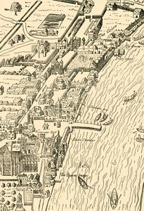 Whitehall ja Westminster. Aggasin kartalta, 1881. tekijältä Unbekannt