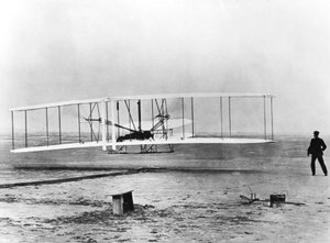 Wilbur ja Orville Wright ja ensimmäinen moottorilento, Pohjois-Carolina, 17. joulukuuta 1903 tekijältä Unbekannt