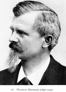 Wilhelm Maybach, saksalainen keksijä ja autosuunnittelija, c 1900 tekijältä Unbekannt