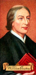 William Caxton, otettu savukekorttisarjasta, 1935 tekijältä Unbekannt