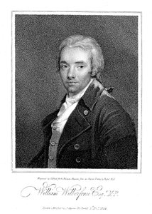 William Wilberforce, englantilainen filantrooppi ja orjuuden vastainen kampanjoija, 1814 tekijältä Unbekannt