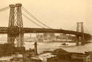 Williamsburg Suspension Bridge, New York, 1930. tekijältä Unbekannt