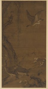 Willow, Hanhet ja Kingfisher, Ming-dynastia, 1500-luku. tekijältä Unbekannt