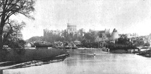Windsorin linna Victorian aikaan vuonna 1901. tekijältä Unbekannt