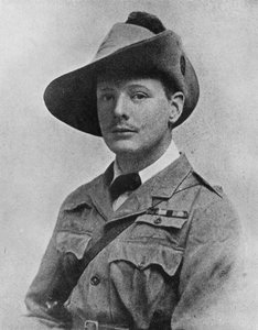 Winston Churchill ollessaan sotakirjeenvaihtaja, 1899, 1945 tekijältä Unbekannt