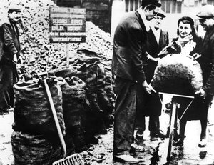 Talvi helpotus, hiilen jakelu, Ranska 1940-1944 tekijältä Unbekannt