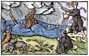 Noita nostamassa myrskyä, 1562 tekijältä Unbekannt