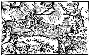 Noita nostamassa myrskyä, 1562 tekijältä Unbekannt