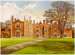 Witchingham Hall, Norfolk, varakreivi Canterburyn koti, vuodelta 1880 tekijältä Unbekannt