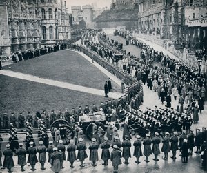 Historiallisen Windsorin linnan muurien sisällä, 1936 tekijältä Unbekannt