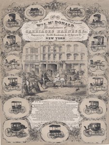 Wm. L. McDonald, Manufacturers of Carriage Harness & Co. Repository, No. 26 Beekman & 1..., 1852-86. tekijältä Unbekannt