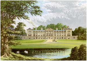 Woburn Abbey, Bedfordshire, Bedfordin herttuan koti, vuodelta 1880 tekijältä Unbekannt