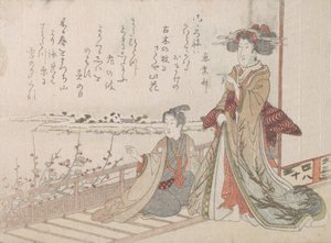 Dona i joventut en una veranda, 1806. finlandès tekijältä Unbekannt