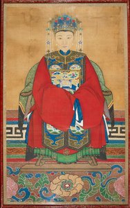 Virkamiehen vaimoksi pukeutunut nainen, 1800-luku, 1801 - 1900 tekijältä Unbekannt