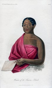 Nainen Samoan saarilta, 1848 tekijältä Unbekannt