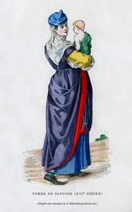 Nainen Bayonnessa, Ranskassa, 1500-luvulla 1882-1884 tekijältä Unbekannt