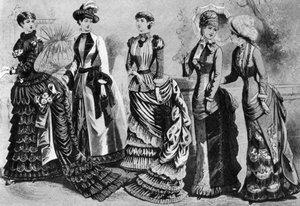 Naisten muotia 1880- ja 1890-luvuilla, 1937 tekijältä Unbekannt